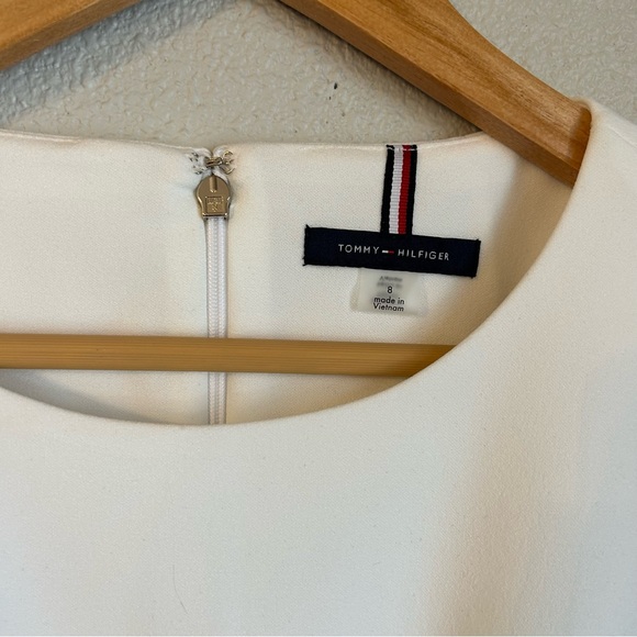 TOMMY HILFIGER | Women's Colorblocked Scuba Crepe Sleeveless Dress 8 NWOT - Picture 5 of 5